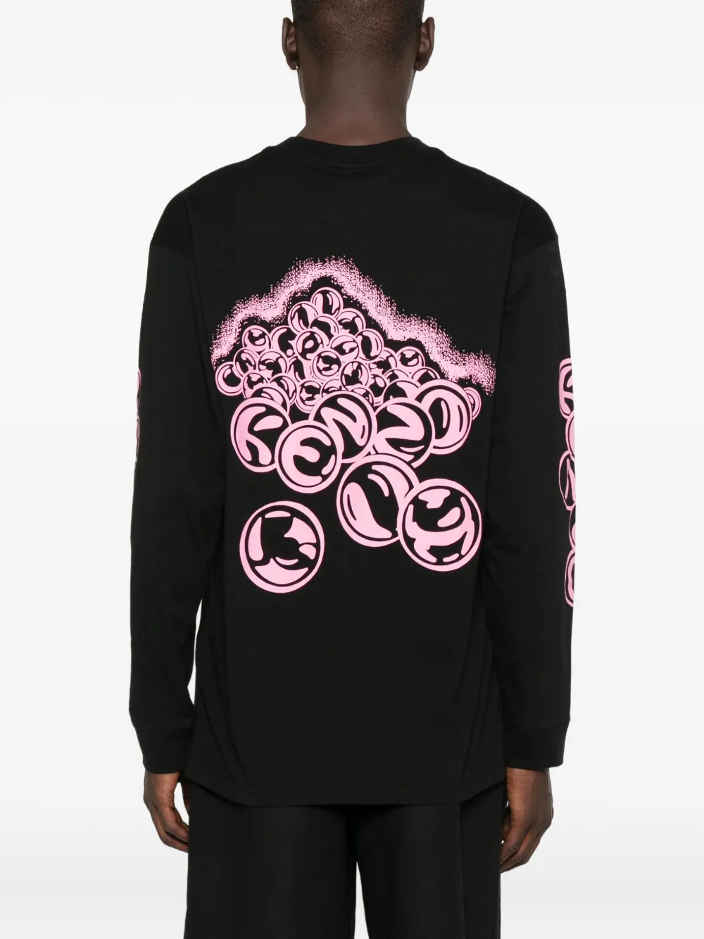 Kenzo T-shirt met lange mouwen Zwart