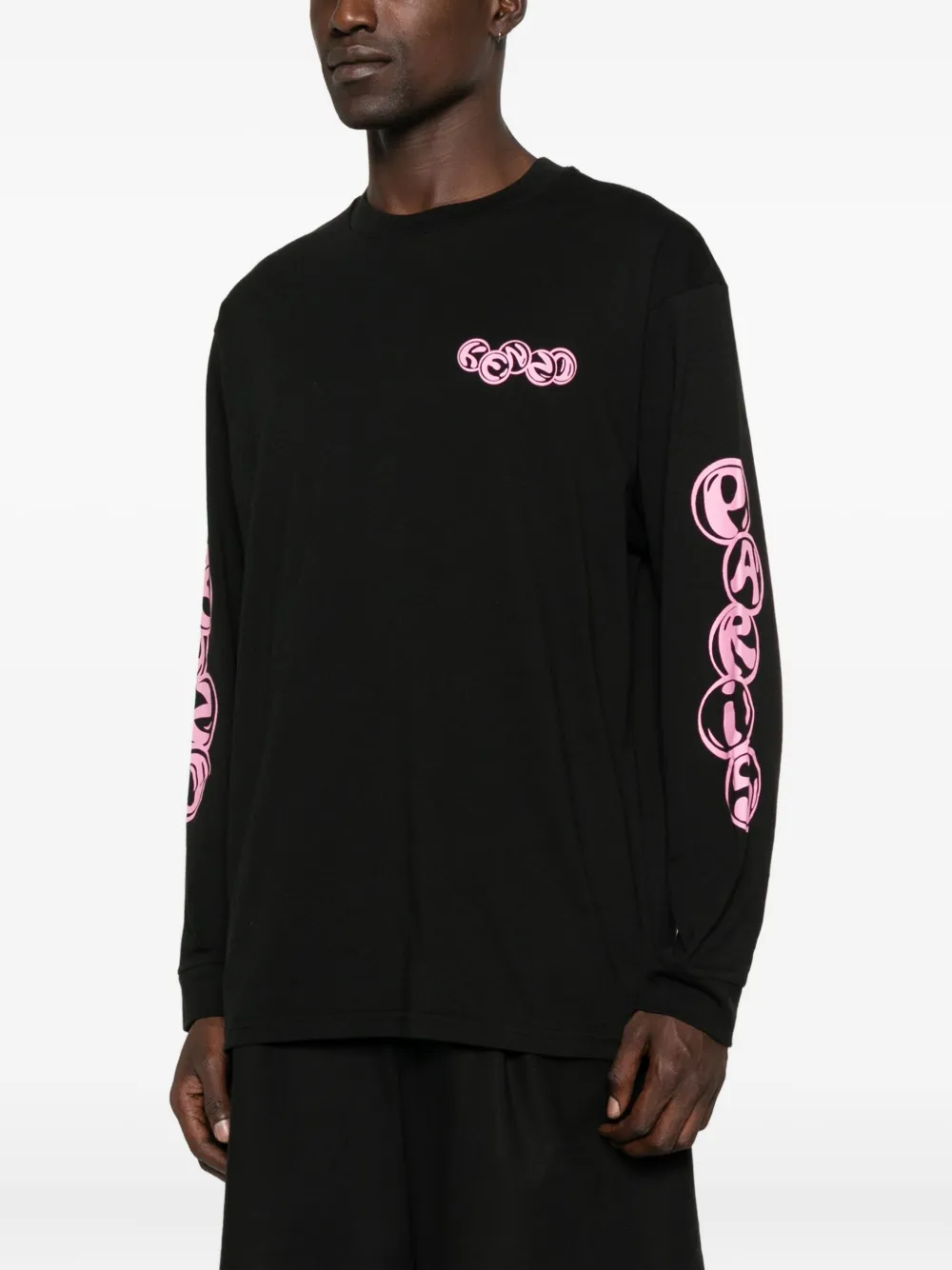 Kenzo T-shirt met lange mouwen Zwart