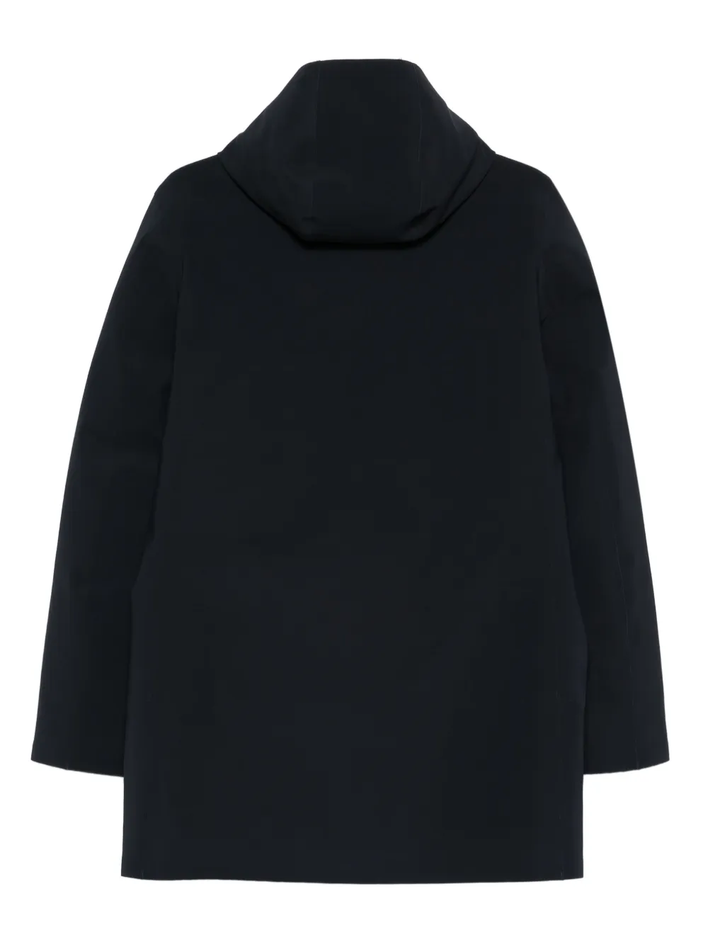 Rrd Hooded Button Coat In Blue