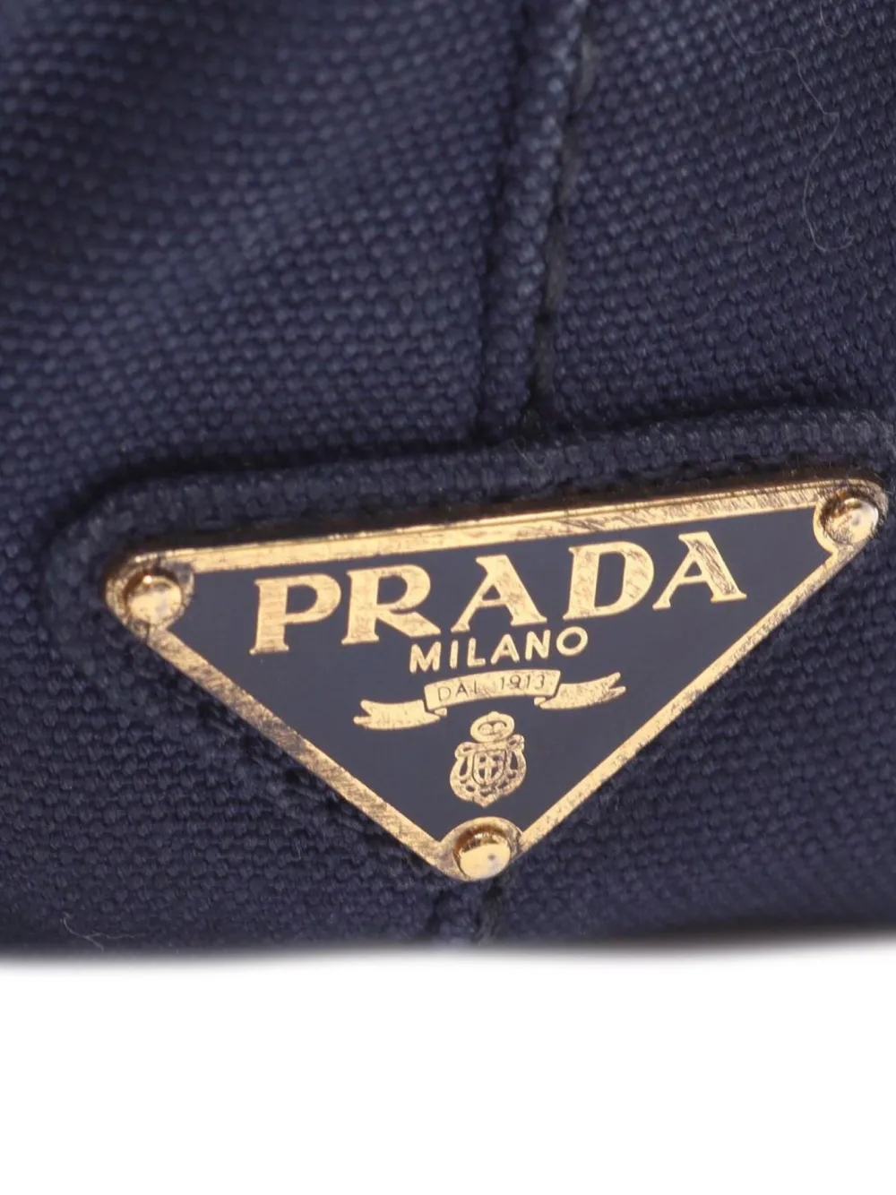 Pre-owned Prada 2010-2025 Canvas Canapa Logo Satchel In Blue