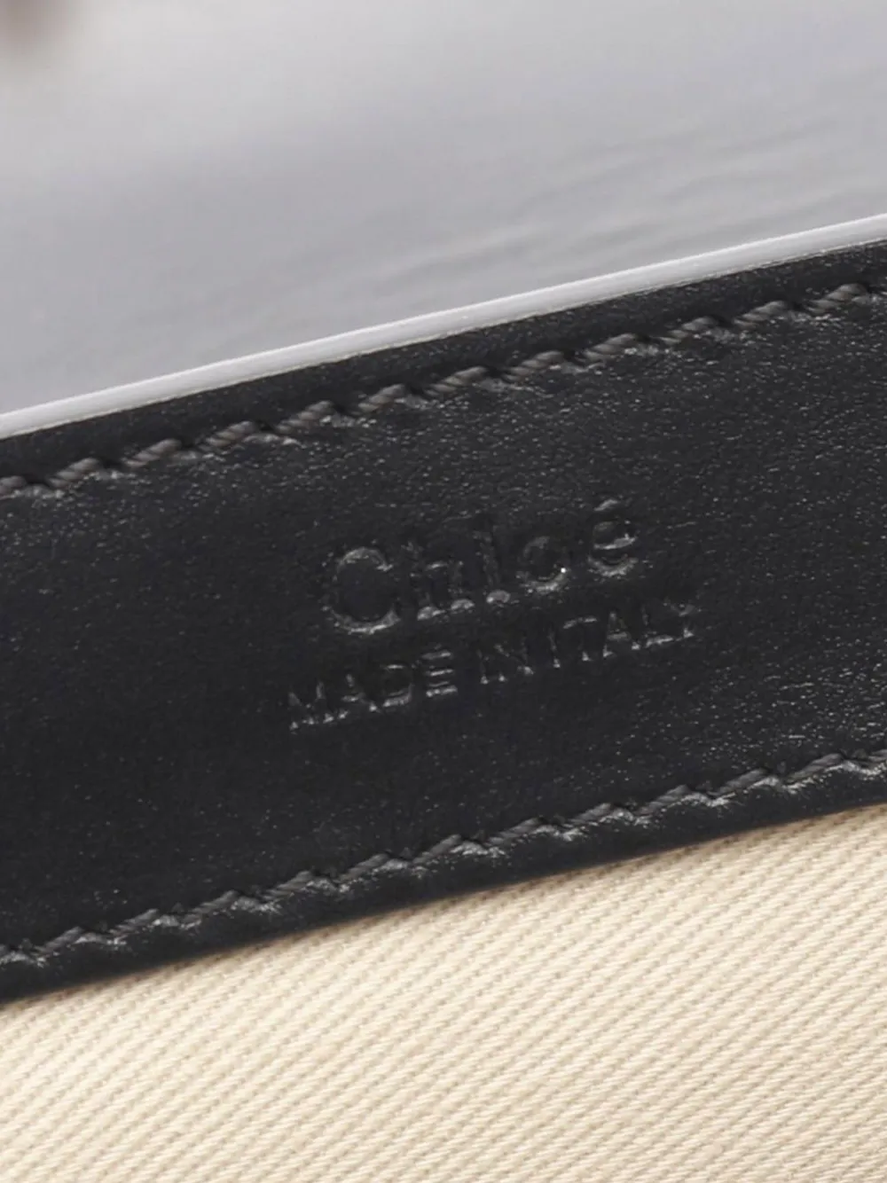 Pre-owned Chloé 2010-2025 Calfskin And Suede C Clutch With Chain Crossbody Bag In Black