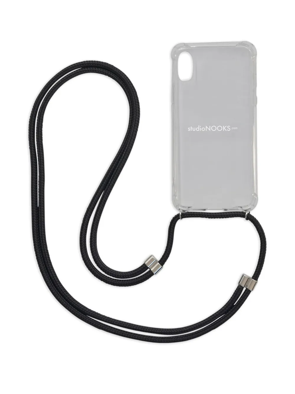 studioNOOKS The Traveler clear-case phone neck-strap case | Grey | Image 1