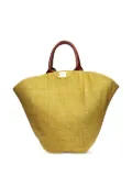 Gabriel for Sach leather-handle cotton tote bag - Yellow