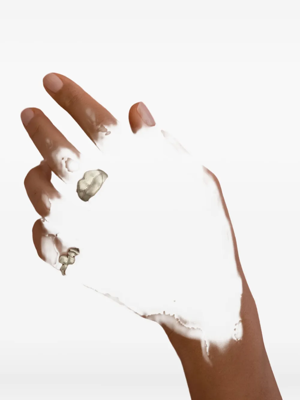 d'Alma sterling silver lip-shaped ring - Argento