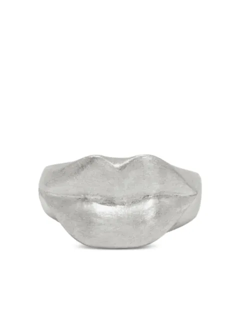 d'Alma anillo en forma de labio en plata de ley