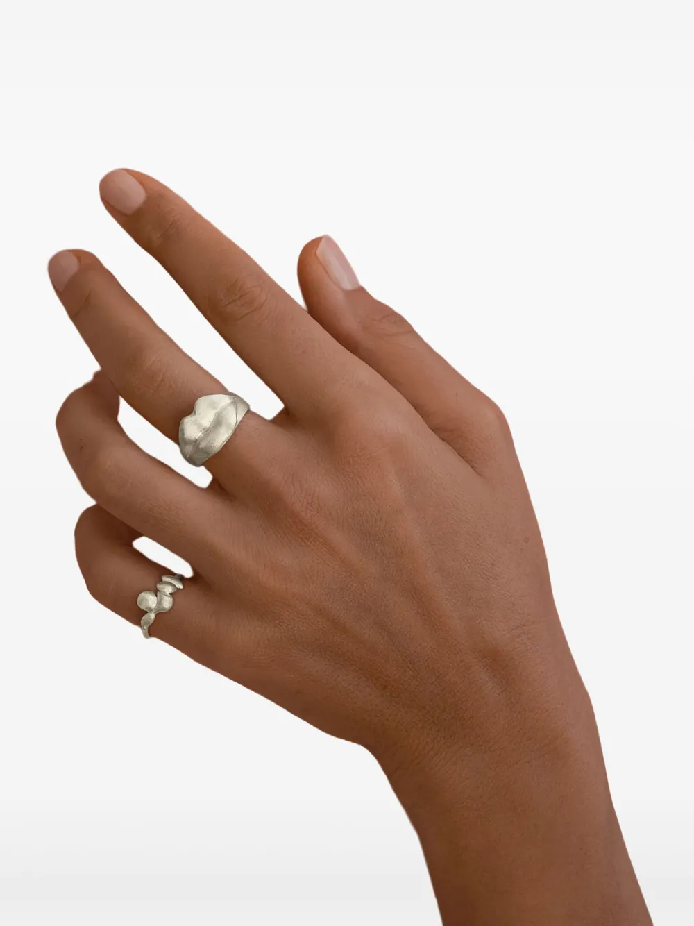 d'Alma anillo en forma de labio en plata de ley | Joyas de lujo | Image 2