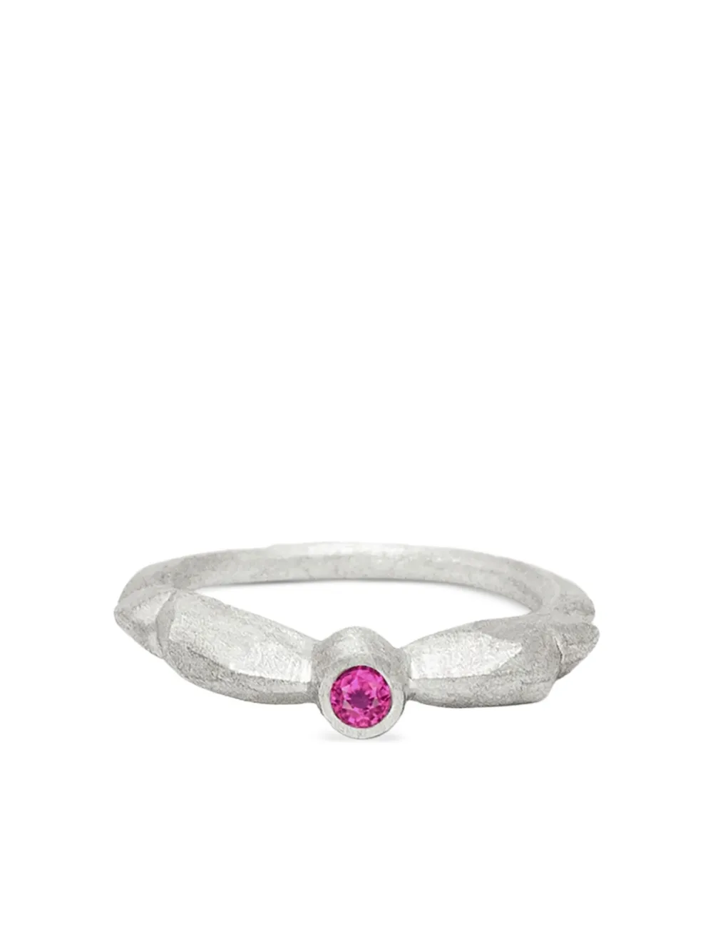 d'Alma pink-sapphire ring - Argento