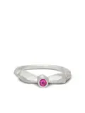 d'Alma pink-sapphire ring - Silver