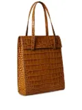 Blame Lilac small crocodile-embossed leather shoulder bag - Brown