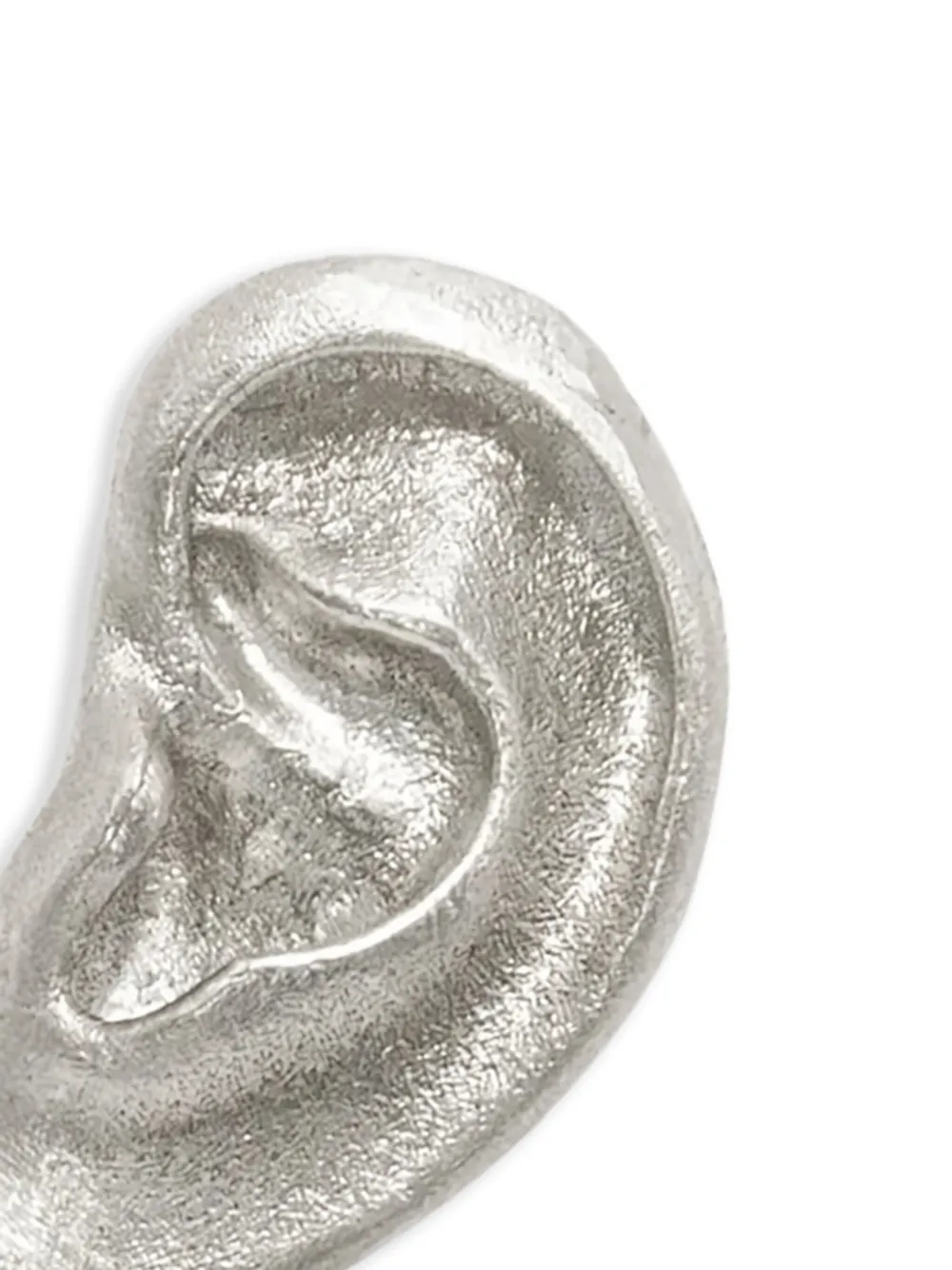 D'Alma ear-shaped stud earring - Zilver