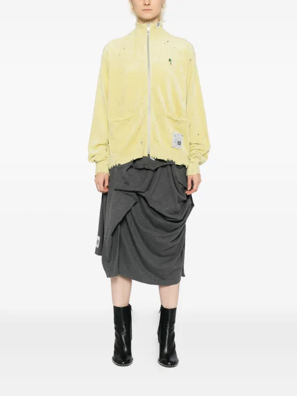 Maison Mihara Yasuhiro イエローカーディガン Maison MIHARA YASUHIRO ロゴ カーディガン | イエロー