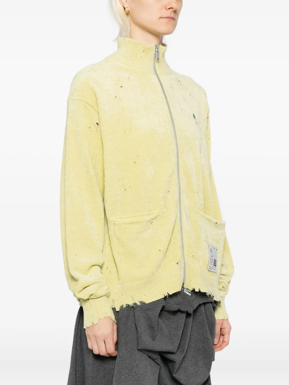 Maison MIHARA YASUHIRO Vest met geborduurd logo Geel
