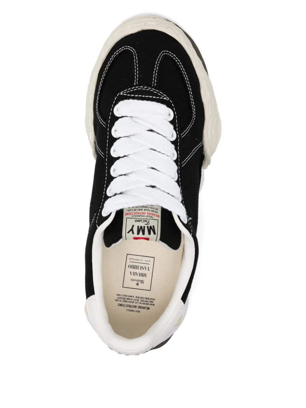 Maison MIHARA YASUHIRO Herbie OG sneakers met zool Zwart