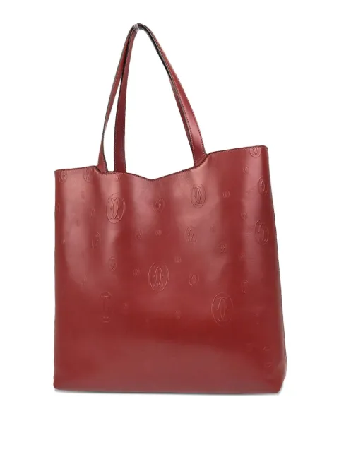 Cartier 1990-2000s Happy Birthday logo-embossed tote bag