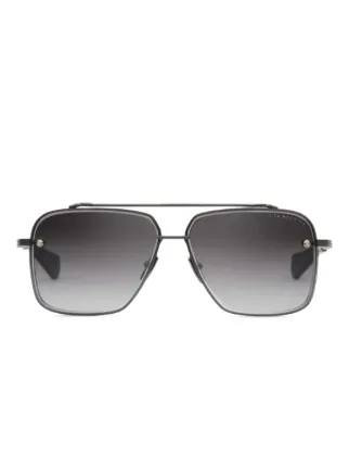 美品 DITA サングラス MACH-SIX 度なし ツーブリッジ Dita Eyewear MACH-SIX ダブルブリッジ サングラス | ブラック