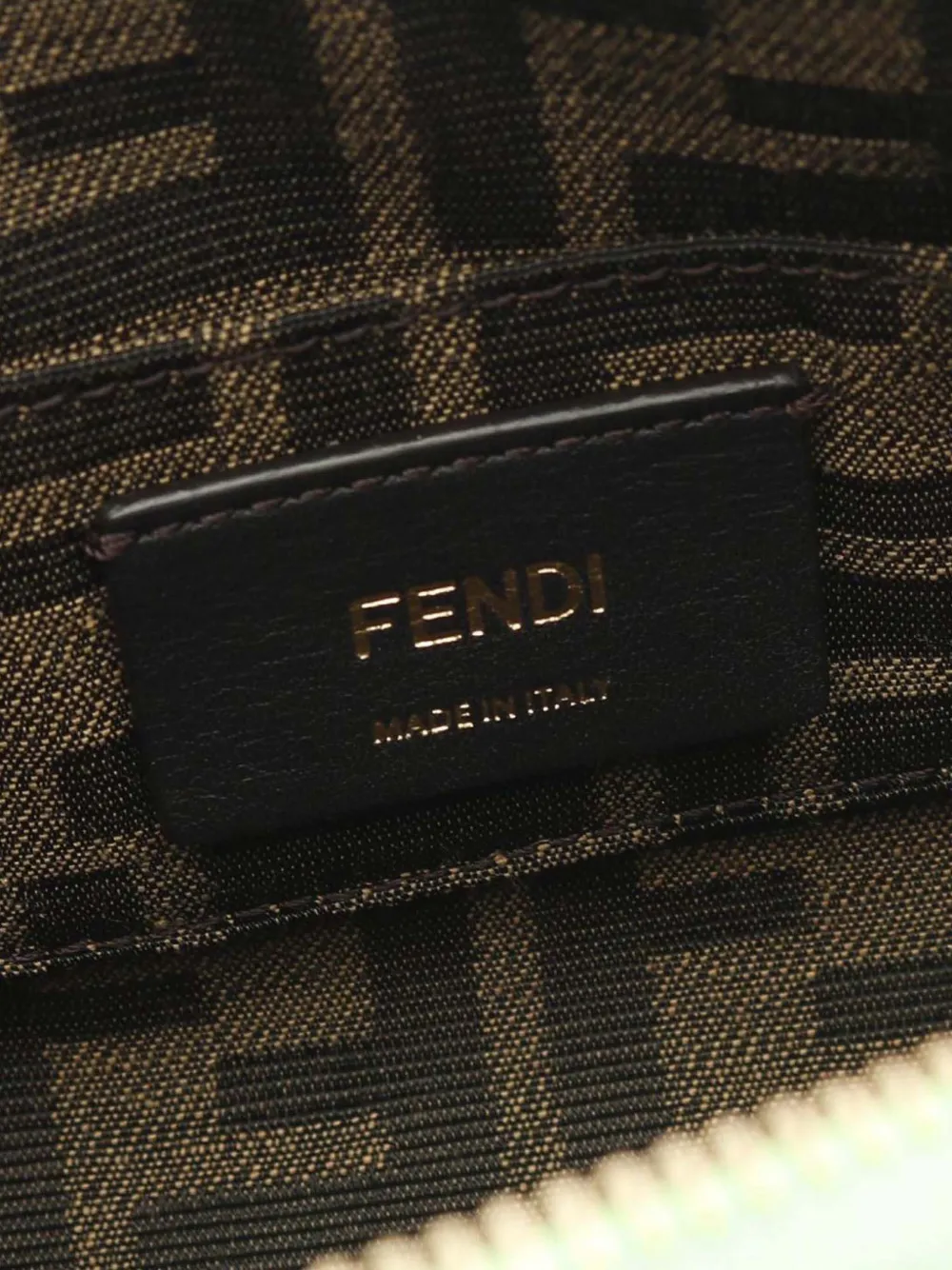 Pre-owned Fendi 2000-2025 Mini Leather By The Way Roma Satchel In Green