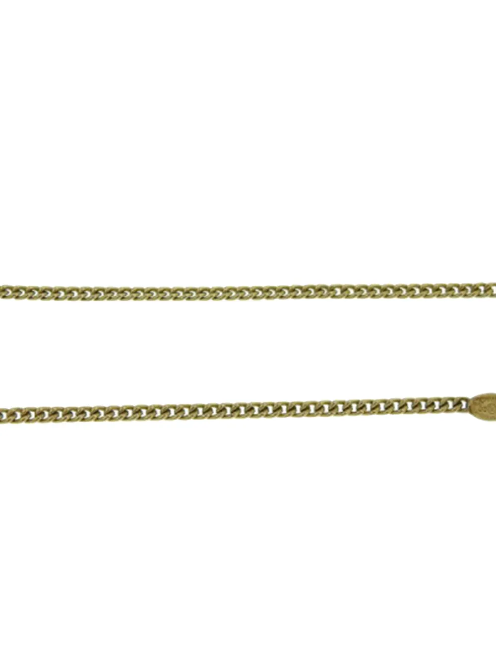Pre-owned Chanel 2004 Enamel Gold Plated Cc Camellia Pendant Necklace Costume Necklace