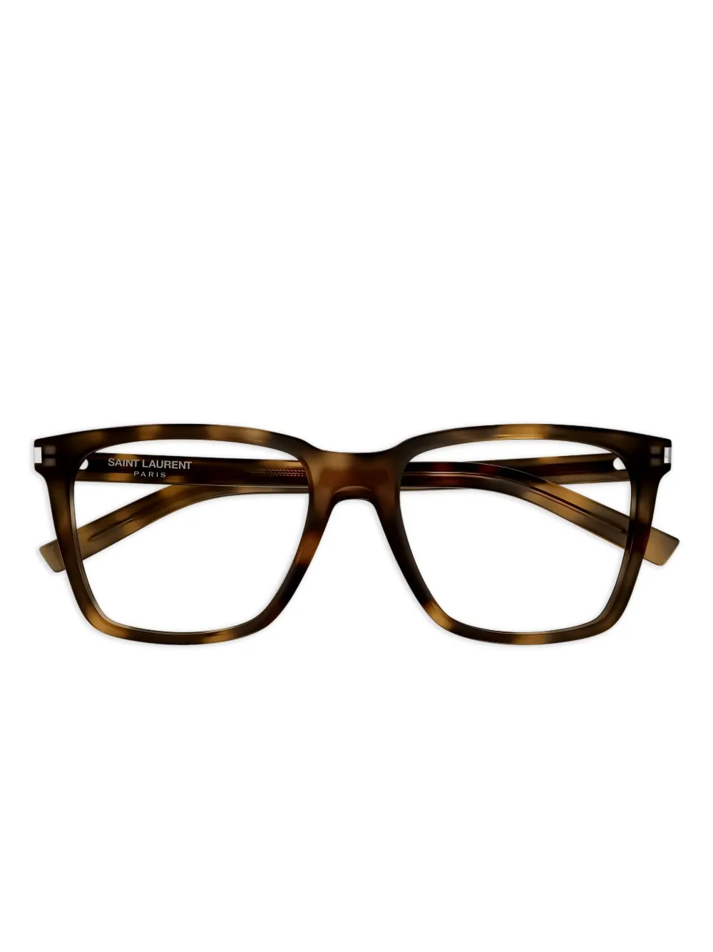 Saint Laurent Square-frame Glasses In Brown