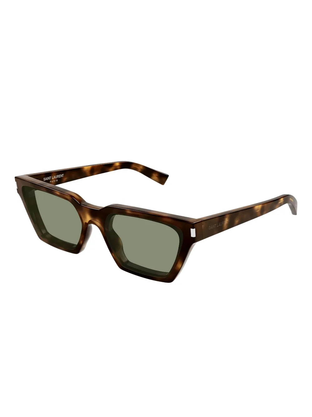 Saint Laurent Eyewear Zonnebril met logodetail - Bruin