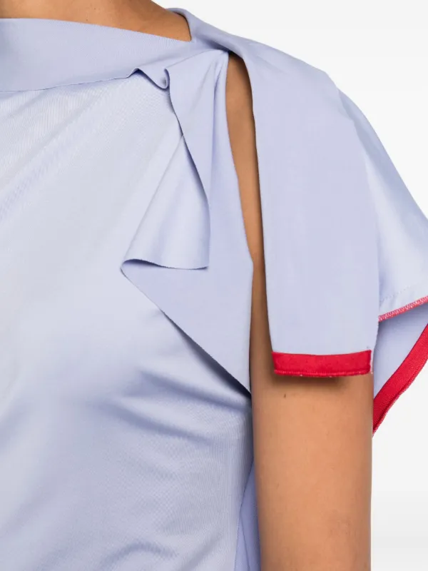 Victoria Beckham ドレープ ドレス | ブルー | FARFETCH JP