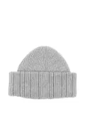 Fabiana Filippi ribbed metallic-thread beanie - Grey