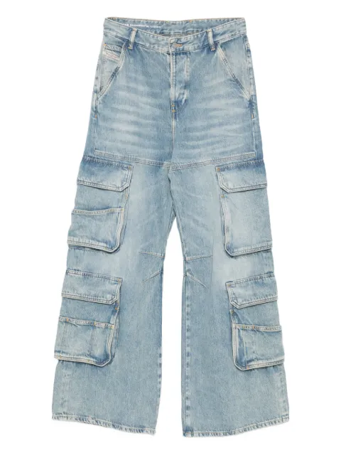 Diesel multi-pocket cargo jeans