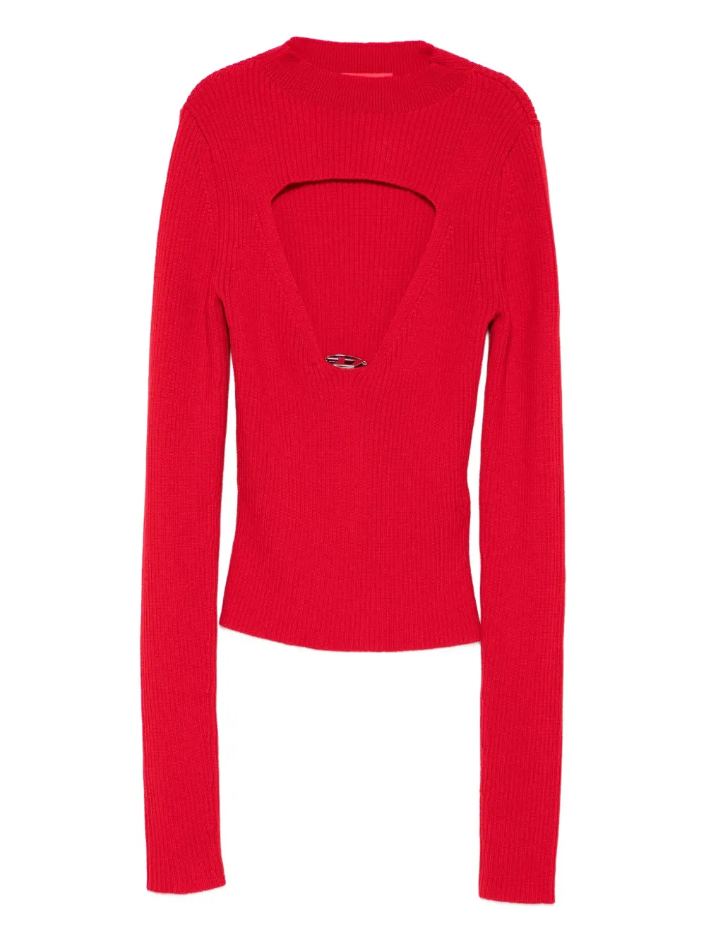 Diesel ribbed sweater Rood