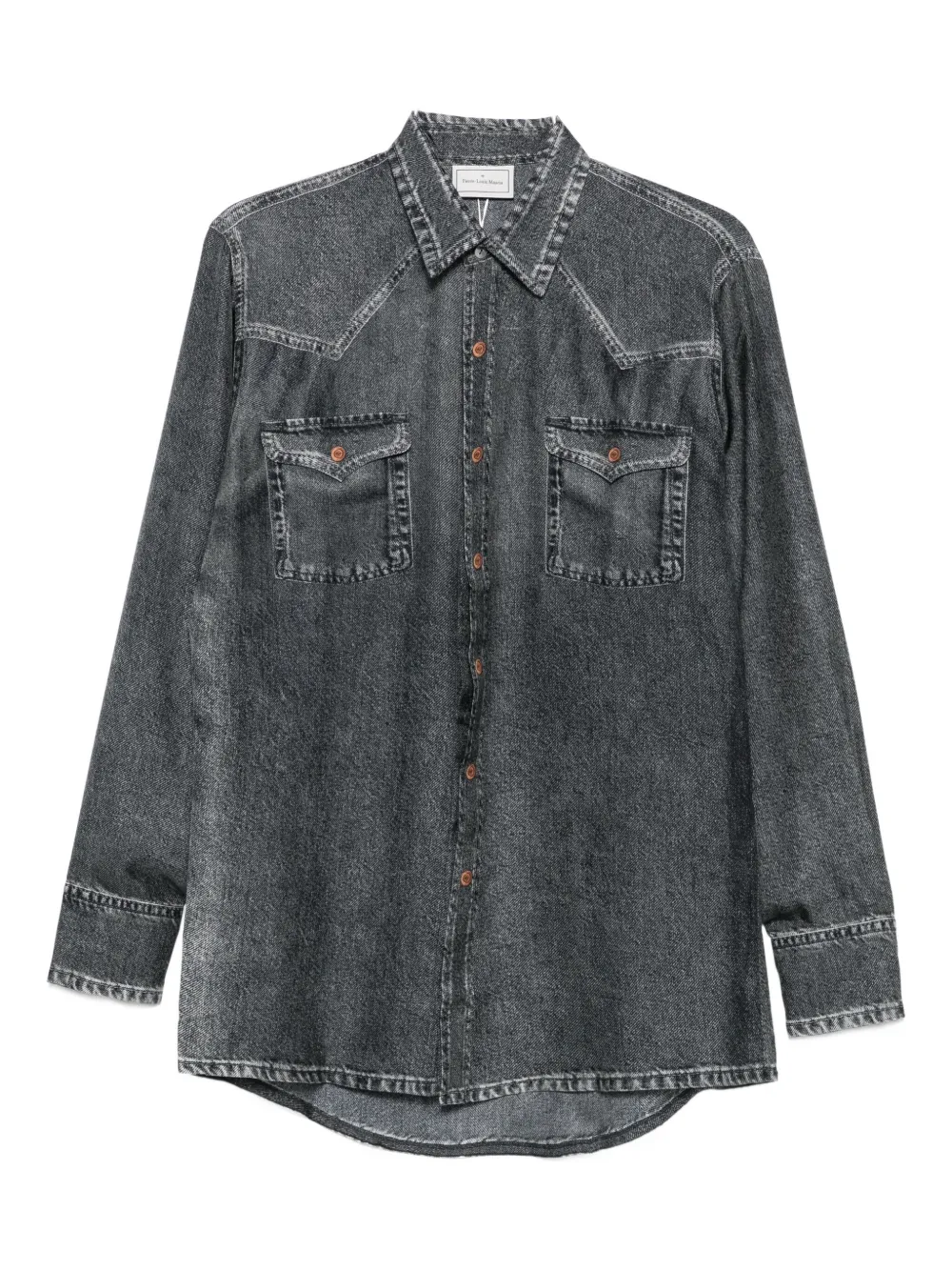 Pierre-louis Mascia Double-pocket Silk Shirt In Gray