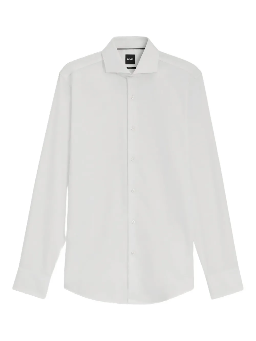 Hugo Boss Long-sleeve Button-fastening Shirt In White