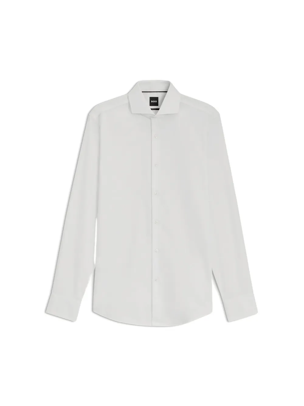 BOSS long-sleeve button-fastening shirt - Wit