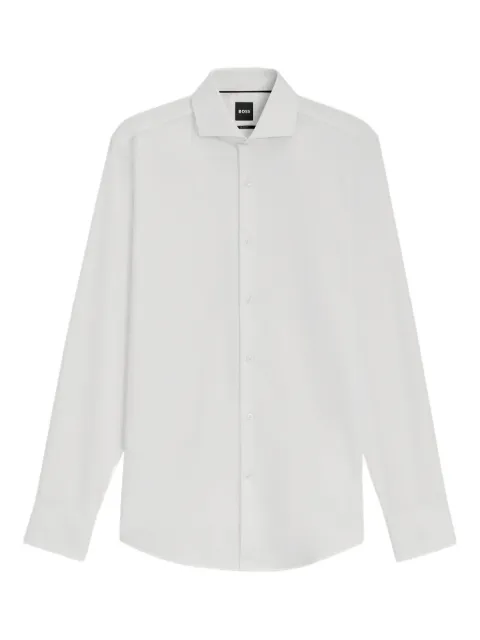 BOSS long-sleeve button-fastening shirt