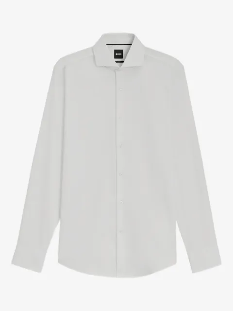 BOSS long-sleeve button-fastening shirt
