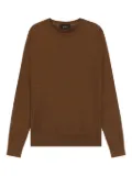 BOSS textured crew-neck sweater - Brown