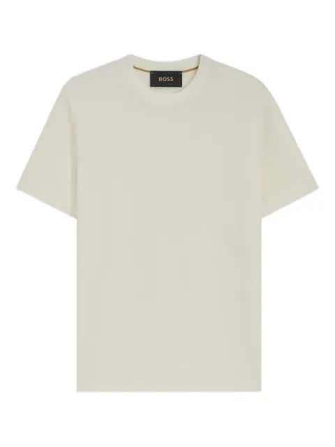BOSS textured crew-neck t-shirt