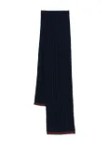 Gucci Kids cable-knit wool scarf - Blue