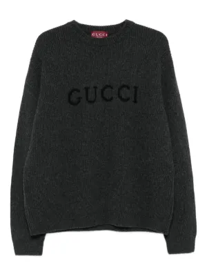 男女兼用セーター　グッチ　L レッド（赤）系 L GUCCI(グッチ) ニット・セーター(メンズ