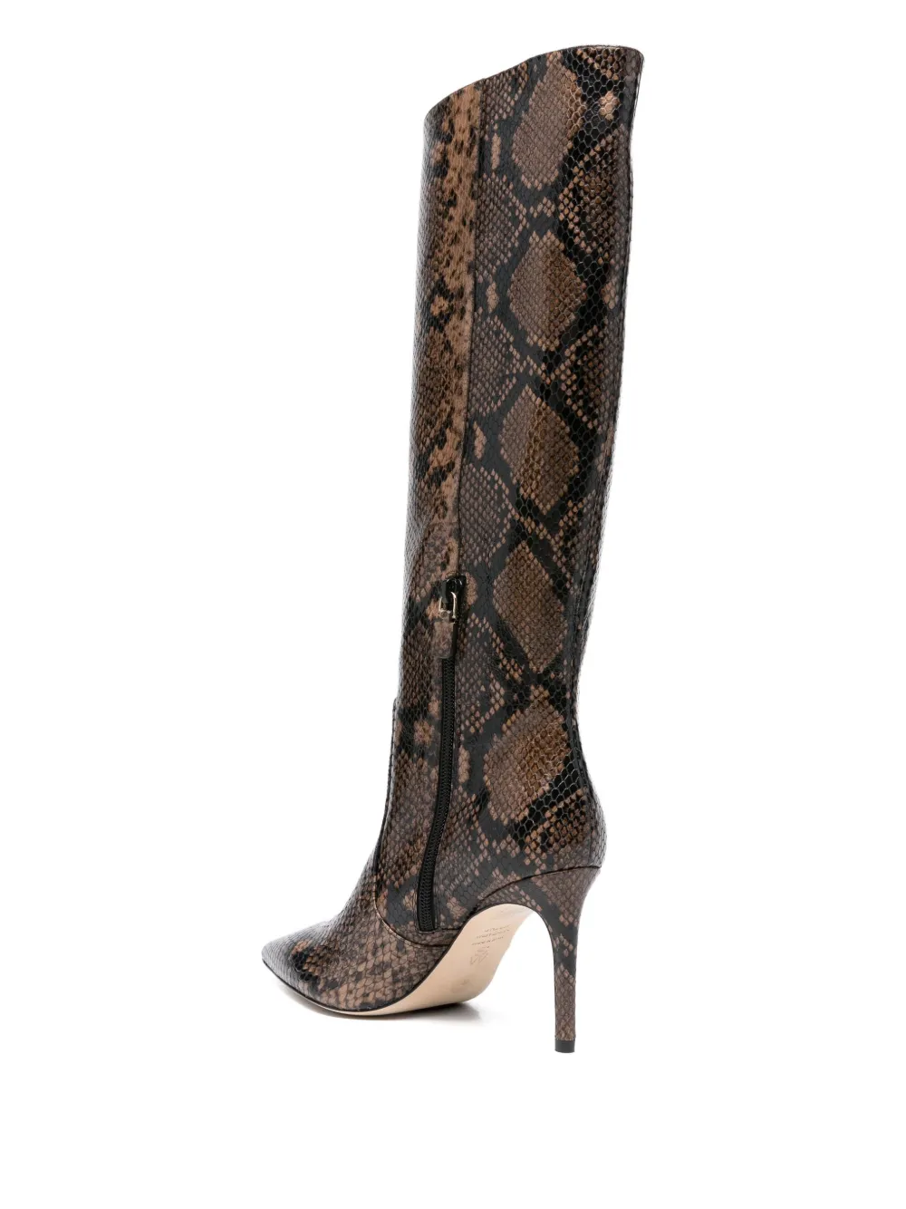 Stuart Weitzman 80mm Calf-leather Stiletto Boots In Brown