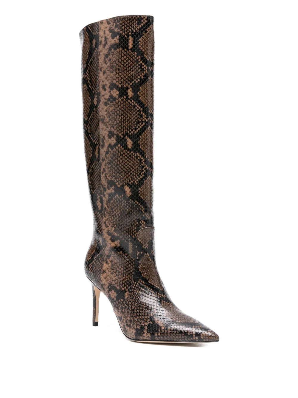 Stuart Weitzman 80mm Calf-leather Stiletto Boots In Brown