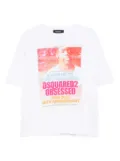 DSQUARED2 print T-shirt - White