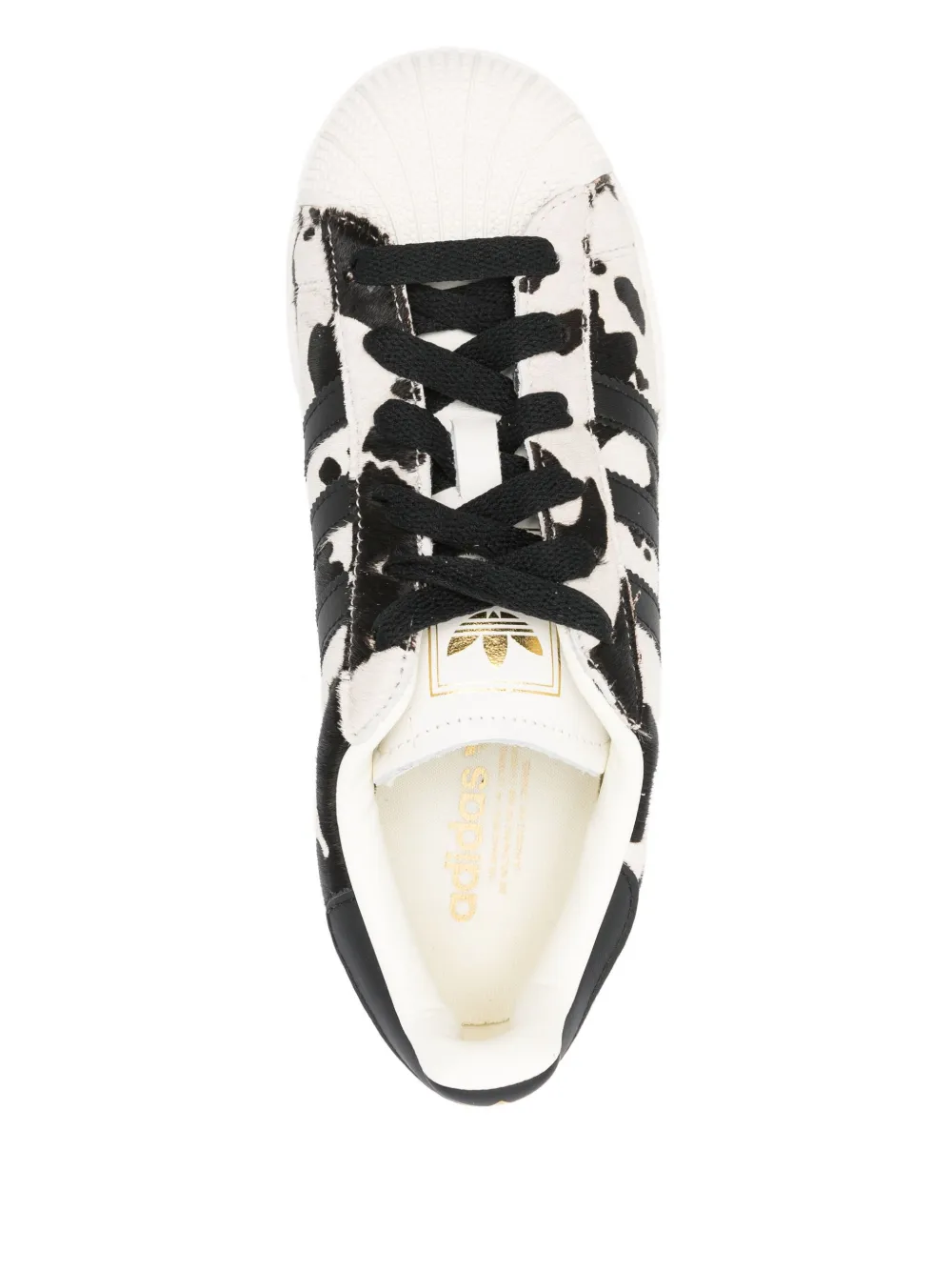 adidas Superstar animal-print sneakers Black