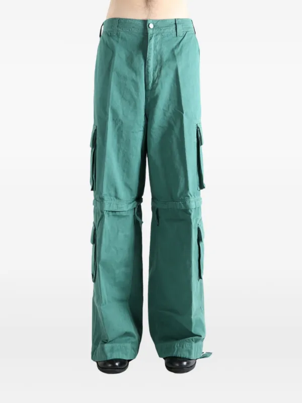 専用　ERL cargo pants ERL zip-off Cargo Trousers | Green | FARFETCH