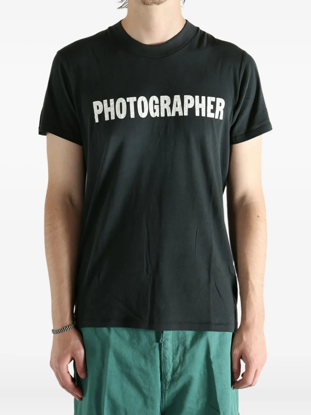 Erl Photographer-print T-shirt In Black