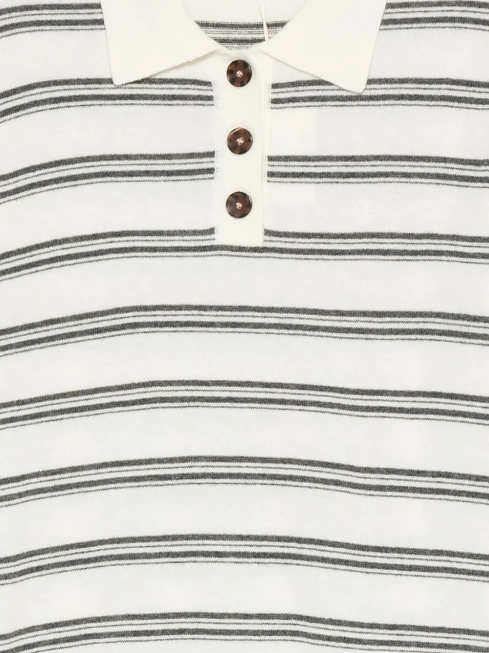The Garment Gestreept poloshirt Beige