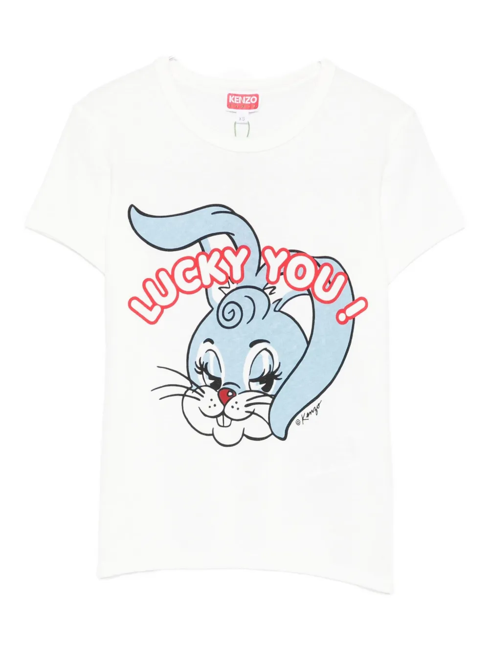Kenzo print T-shirt Wit