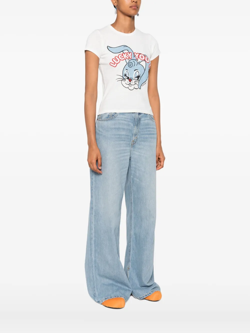 Kenzo print T-shirt Wit