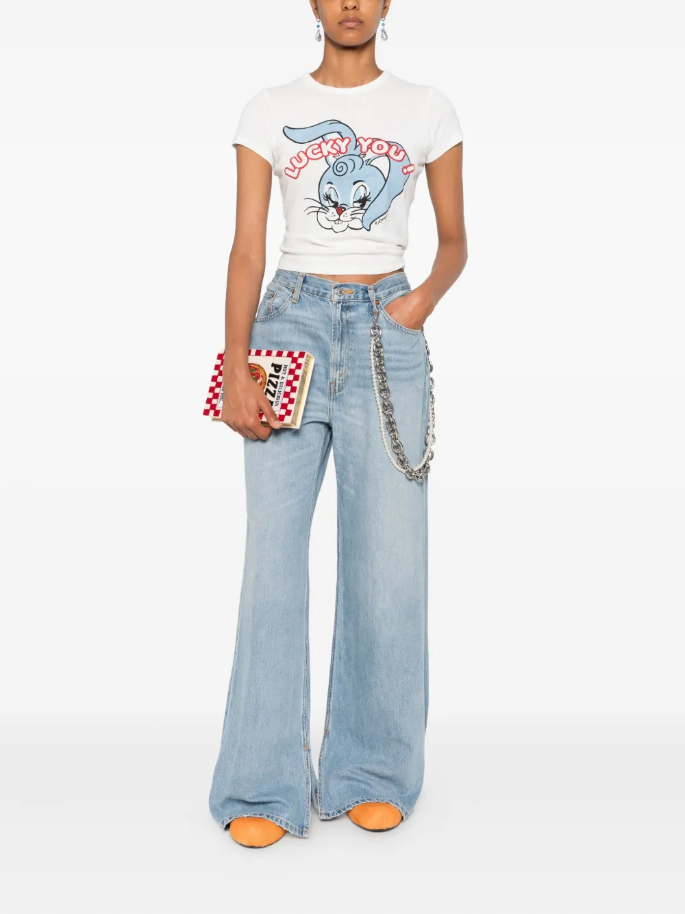 Kenzo print T-shirt Wit