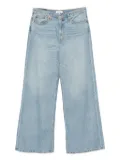 RE/DONE five-pocket design wide-leg jeans - Blue