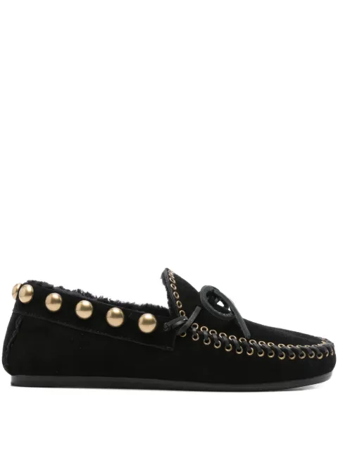 ISABEL MARANT gold-stud embellished loafers