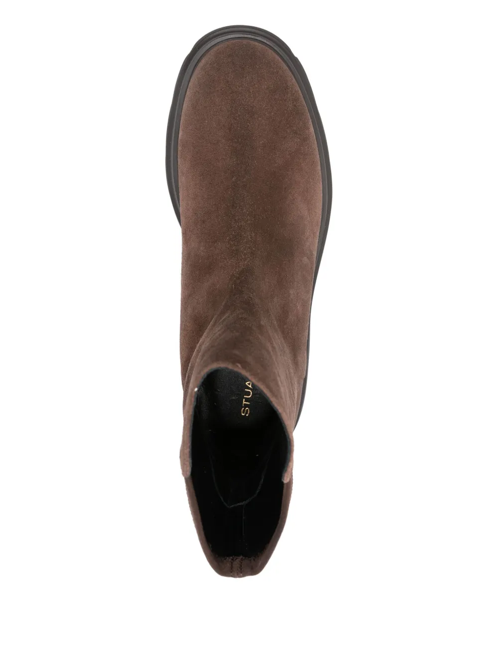 Stuart Weitzman Suede Platform Boots In Brown