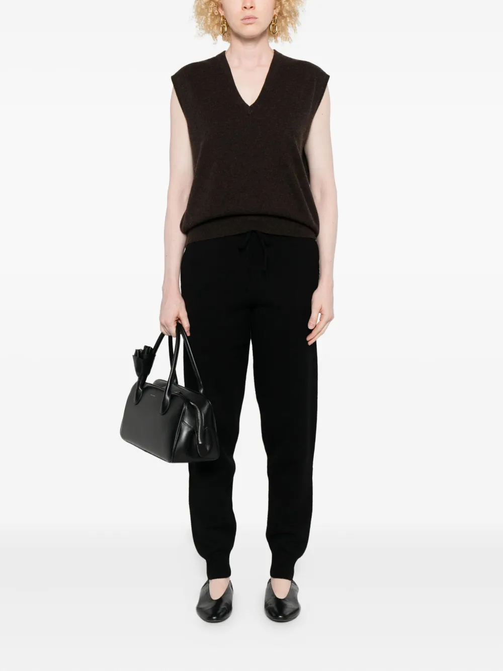 LouLou de Saison Hespero broek met cuffs - Zwart